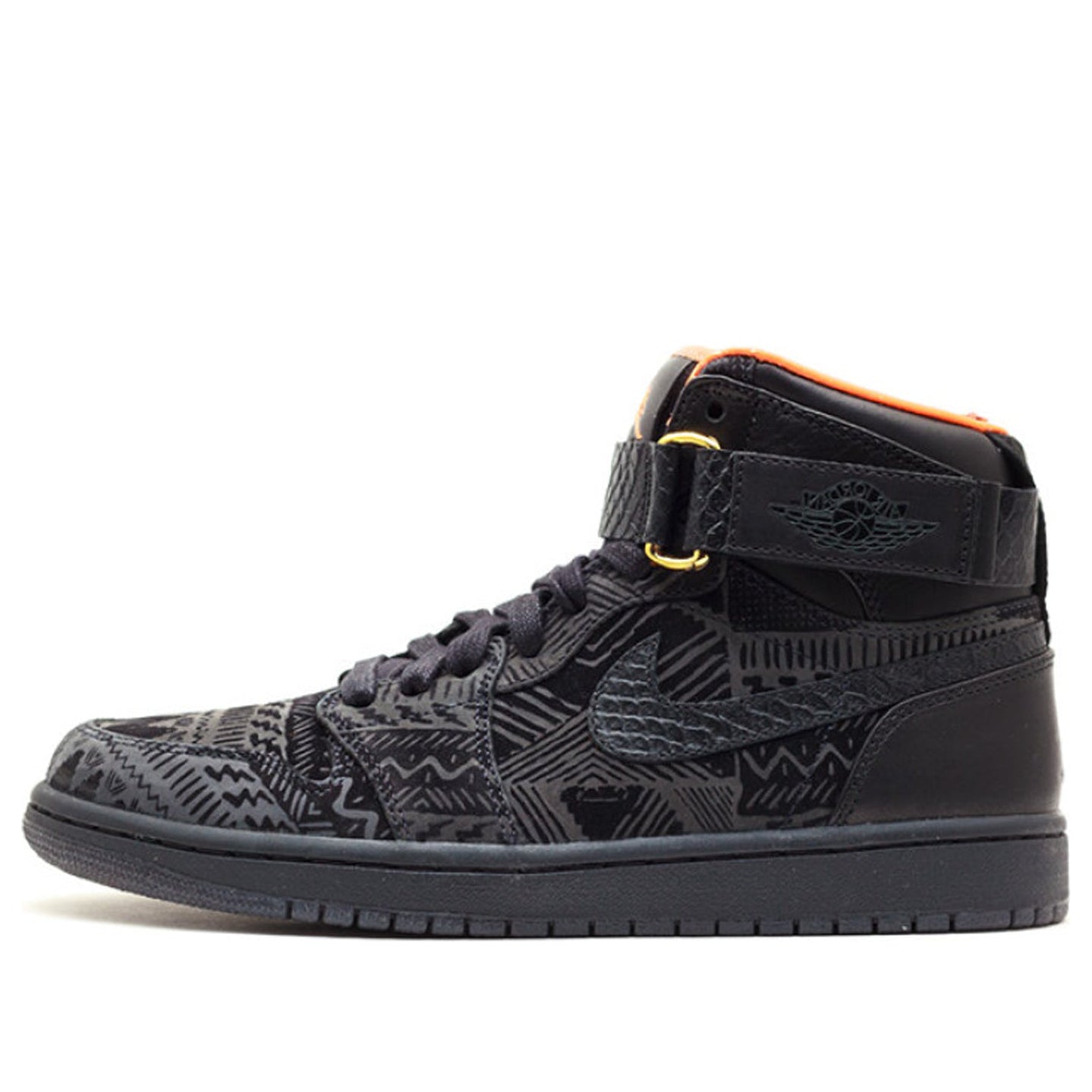 Nike Just Don x Air Jordan 1 High Strap 'BHM' Black/Anthracite-Black 398178-178