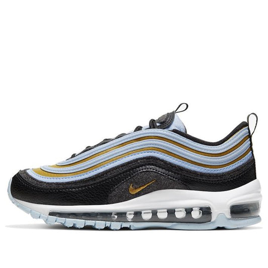 Nike Air Max 97'Fleece' GS Metallic Gold/Light Blue/Black/Grey CD4831-001 KICKSOVER