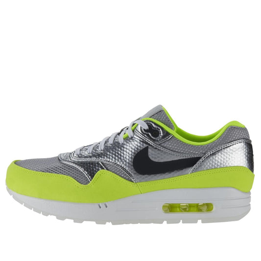 Nike Air Max 1 Fb Premium Qs 'Mercurial Pack' Metallic Silver/Black/Volt 665874-007 KICKSOVER