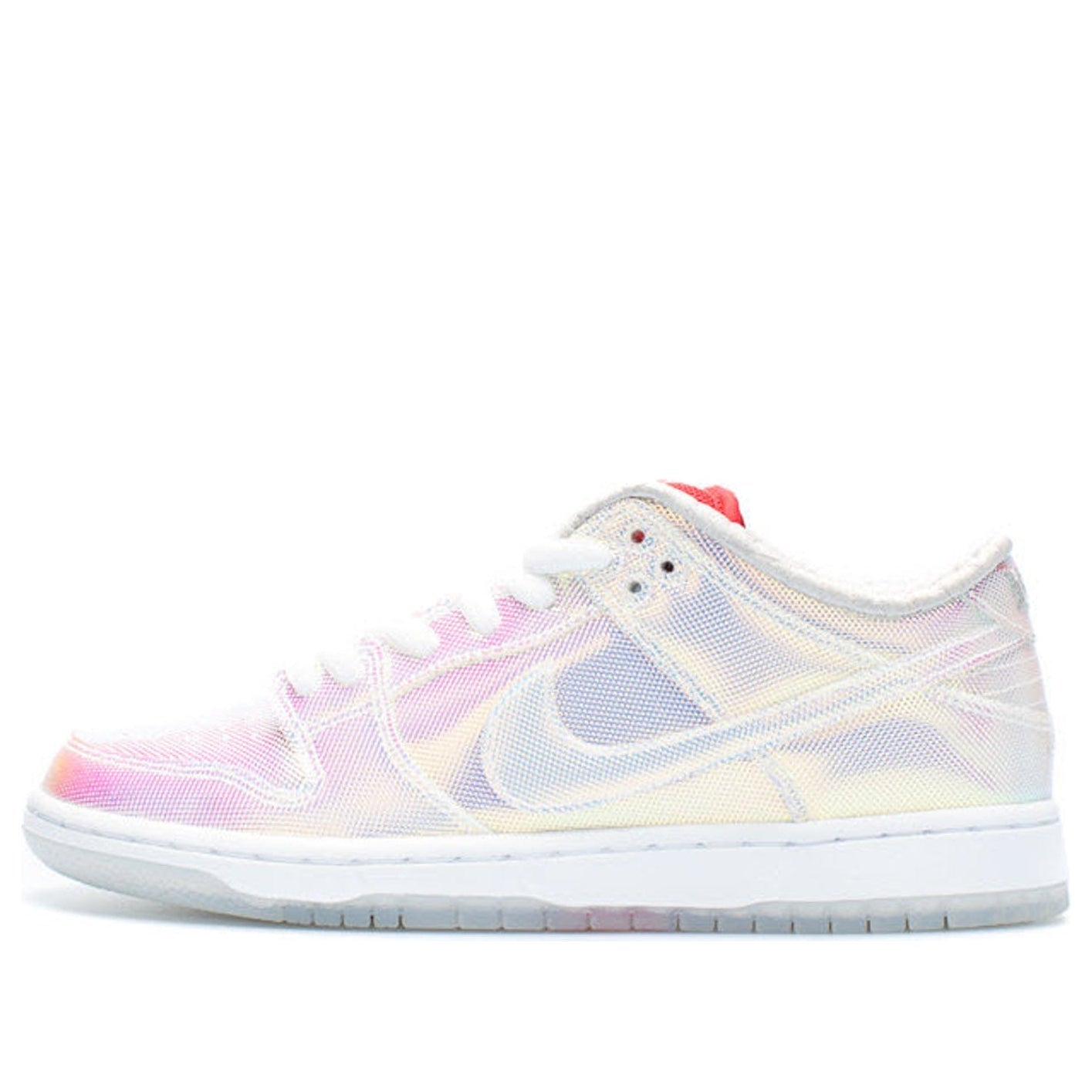 Nike Concepts x Dunk Low Pro SB Skateboard 'Holy Grail' Mettalic Silver Blue/Red 504750-140 sneakmarks