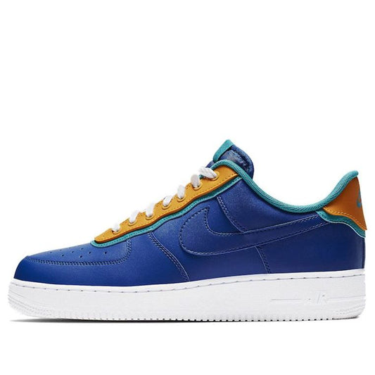 Nike Air Force 1 Low 'Double Layered - Indigo Force' Indigo Force/Canyon Gold-Spirit Teal-Indigo Force AO2439-401 KICKSOVER