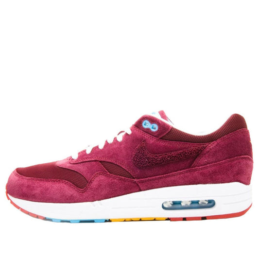 Nike Patta x Parra x Air Max 1 Premium 'Cherrywood' Cherrywood Red/Baltic Blue/Dark Slate 394805-600 KICKSOVER