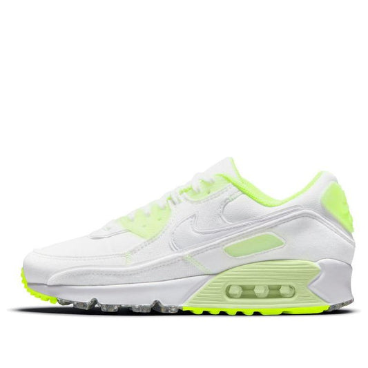 Nike Womens Air Max 90 'Exeter Edition' White/Barely Volt/Volt/White DH0133-100 KICKSOVER