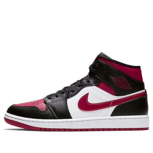 Air Jordan 1 Mid Black Noble Red 554724-066