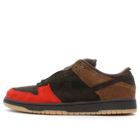 Nike Dunk Low Pro SB Skateboard 'Bison' Dark Cinder/Bison-Sport Red 304292-226 sneakmarks