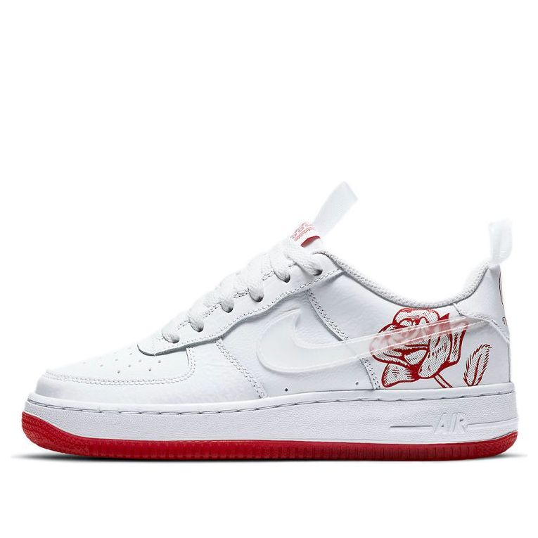 Nike Air Force 1 Low GS 'Bodega Plastic Bag' White/White/University Red CN8534-100 KICKSOVER