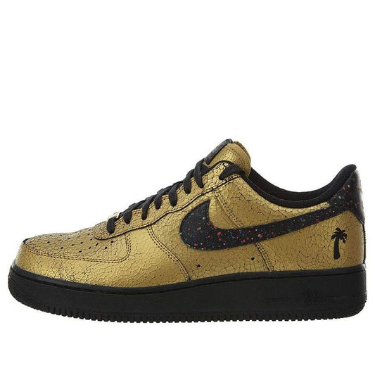 Nike Air Force 1 Low 'Caribana Festival' Metallic Gold/Black-Black-Red Orbit AV3219-700 KICKSOVER