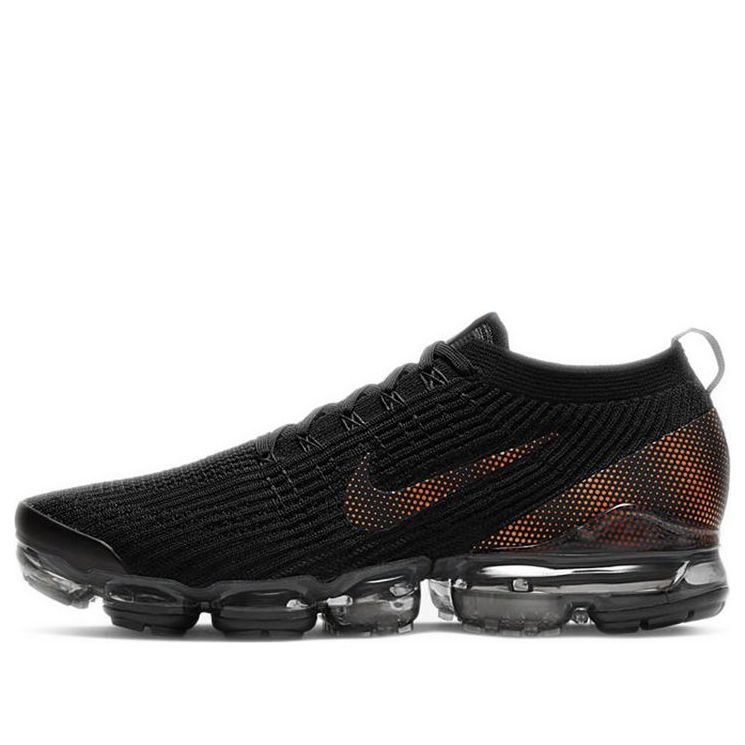 Nike Air Vapormax Flyknit 3 'Total Orange' Black/Dark Smoke Grey/Total Orange CU1926-001 KICKSOVER