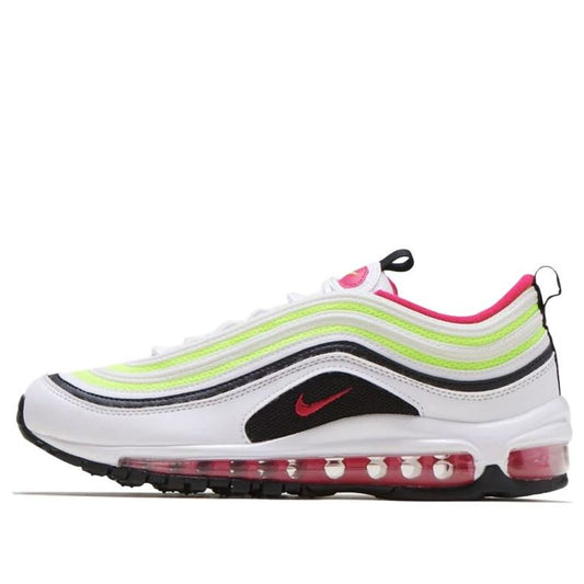 Nike Air Max 97 GS 'White Rush Pink Volt' White/Rush Pink-Black-Volt CJ9978-100 KICKSOVER