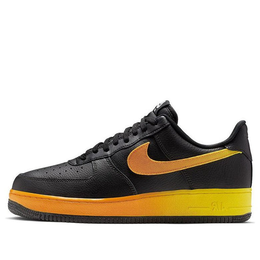 Air Force 1 Low '07 LV8 'Black Orange Peel' Black/Orange Peel-Opti Yellow CJ0524-001 KICKSOVER