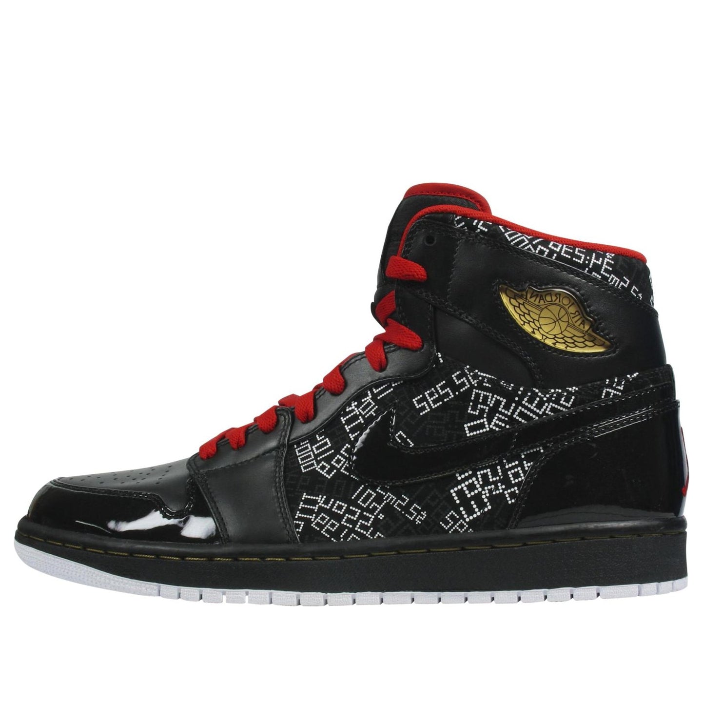 Air Jordan 1 High Hof 'Hall Of Fame' Black/Varsity Red-Wht-Mtllc Gld 371498-012