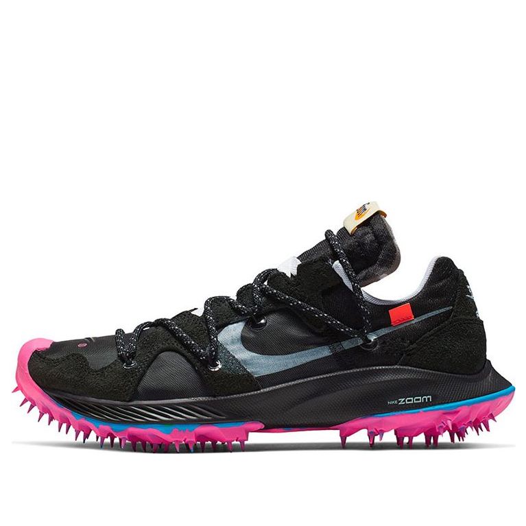 Nike Womens WMNS Zoom Terra Kiger 5 OW Off-White - Black Pink Blast CD8179-001 sneakmarks