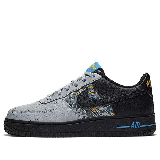 Nike Air Force 1 Low LV8 GS 'Graffiti Graphics' Black/Wolf Grey/Blue Hero/Black CQ4217-001 KICKSOVER