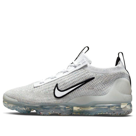 Nike Air Vapormax Flyknit 2021 'Silver' White Black Metallic Silver DH4084-100 KICKSOVER