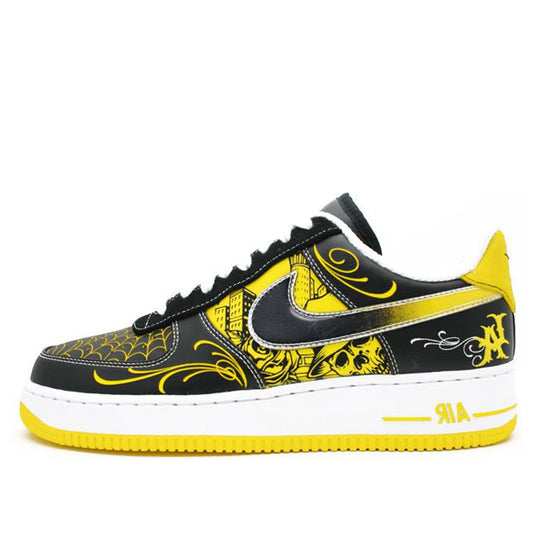 Nike Livestrong x Air Force 1 Low Supreme TZ LAF 'Mr. Cartoon' Black/Varsity Maize White 378126-071 KICKSOVER