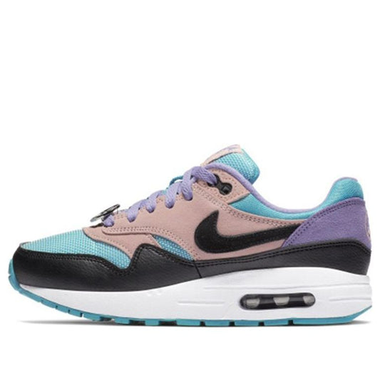 Nike Air Max 1 GS 'Have A Day' Black/White/Space Purple/Bleached Coral AT8131-001 KICKSOVER