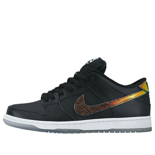 Nike SB Skateboard Dunk Low Pro 'Sparkle' Black / White / Multi-Color 304292-091 sneakmarks