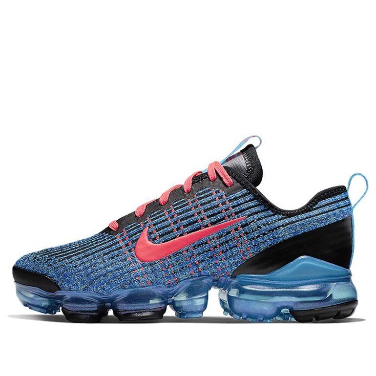 Nike Air VaporMax Flyknit 3 GS 'Blue Fury' Blue Fury/Flash Crimson-Black BQ5238-401 KICKSOVER