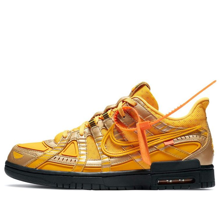 Nike Air Rubber Dunk x OFF-WHITE University Gold CU6015-700 sneakmarks