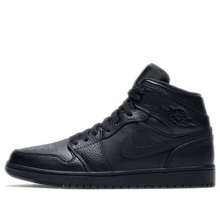 Air Jordan 1 Mid 'Triple Black' Black/Black/Black 554724-091